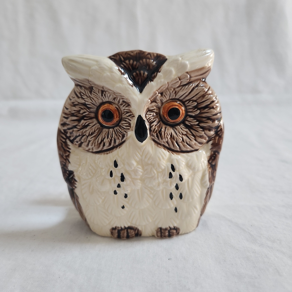 Vintage Enesco OWL Napkin Holder